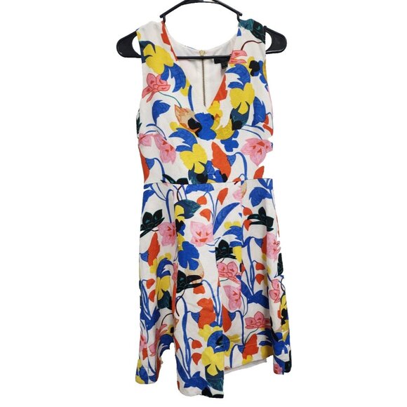 J.CREW Dresses & Skirts - J. Crew Womens Flora A-Line Dress XS Linen‎ Blend Sleeveless Preppy Casual